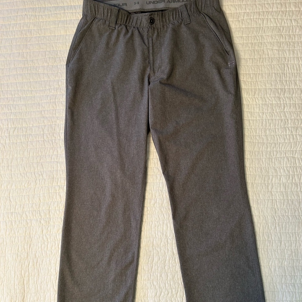 Grey Under Armour Golf Pants